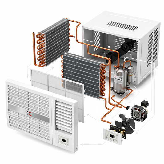 mechanism of window ac fix speed