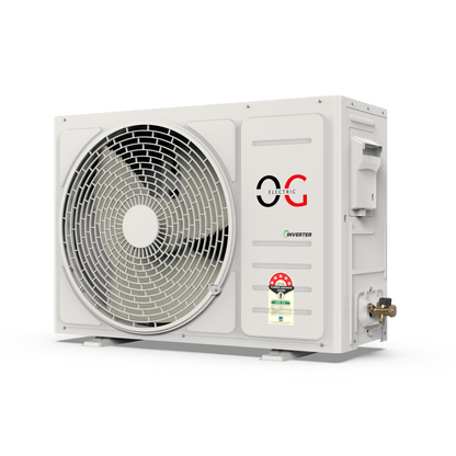 O.G ELECTRIC 1.0 ton 5 Star, Inverter Split AC (Copper, 4-in-1 Adjustable Mode, Anti-dust Filter, ASG125IOG, White)