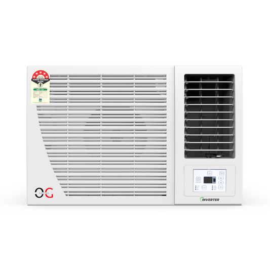 O.G Electric 1.5 Ton, 5 Star, Inverter Window AC (Copper, 4-in-1 Adjustable Mode, 2025 Model, AXG185IOG, White)