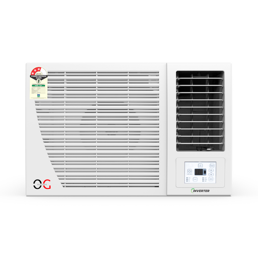 O.G ELECTRIC 1.5 Ton, 3 Star, Inverter Window AC (Copper, 4-in-1 Adjustable Mode, 2025 Model, AXG183IOG, White)