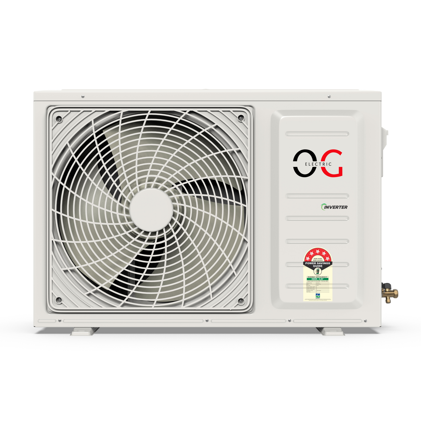 O.G ELECTRIC 1.5 ton 5 Star, Inverter Split AC (Copper, 4-in-1 Adjustable Mode, Anti-dust Filter, ASG185IOG, White)