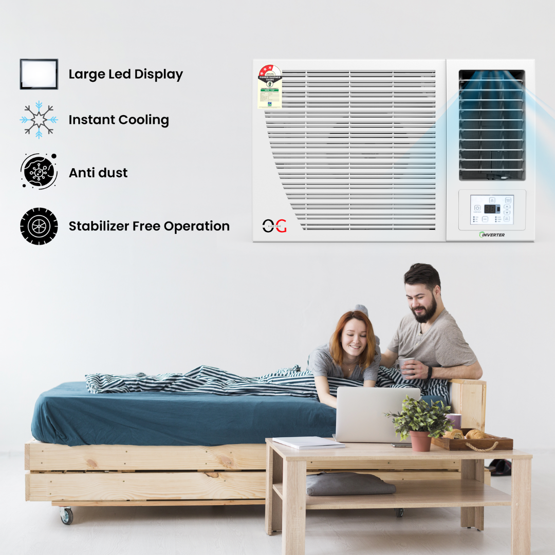 O.G ELECTRIC 1.5 Ton, 3 Star, Inverter Window AC