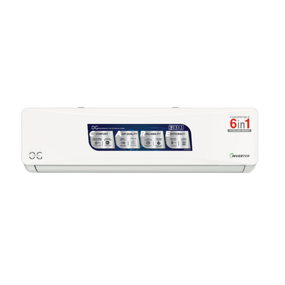 O.G ELECTRIC 2.0 ton 3 Star, Inverter Split AC (Copper, 4-in-1 Adjustable Mode, Anti-dust Filter, ASG243IOG, White)