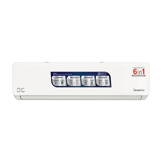 O.G ELECTRIC 2.0 ton 3 Star, Inverter Split AC (Copper, 4-in-1 Adjustable Mode, Anti-dust Filter, ASG243IOG, White)