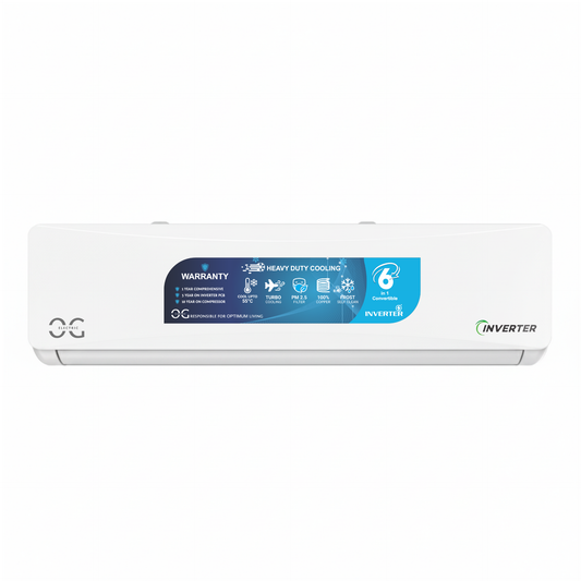 O.G ELECTRIC 2.0 ton 5 Star, Inverter Split AC (Copper, 4-in-1 Adjustable Mode, Anti-dust Filter, ASG245IOG, White)