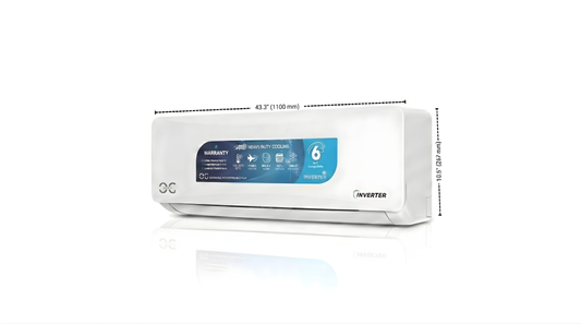 O.G ELECTRIC 2.0 ton 3 Star, Inverter Split AC (Copper, 4-in-1 Adjustable Mode, Anti-dust Filter, ASG243IOG, White)