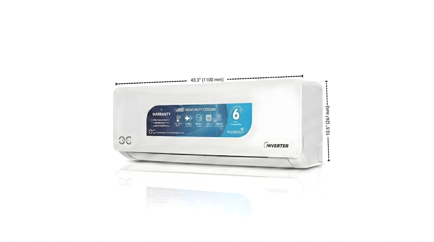 O.G ELECTRIC 2.0 ton 5 Star, Inverter Split AC (Copper, 4-in-1 Adjustable Mode, Anti-dust Filter, ASG245IOG, White)