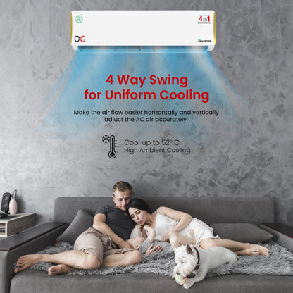 O.G ELECTRIC 2.0 ton 5 Star, Inverter Split AC (Copper, 4-in-1 Adjustable Mode, Anti-dust Filter, ASG245IOG, White)