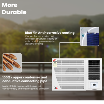O.G ELECTRIC 1.5 Ton, 3 Star, Inverter Window AC