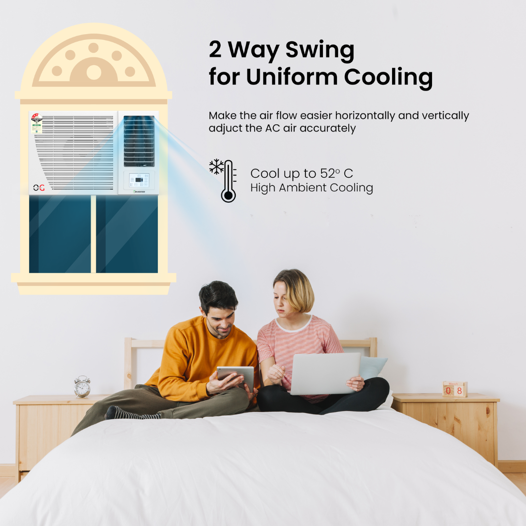 O.G ELECTRIC 1.5 Ton, 3 Star, Inverter Window AC