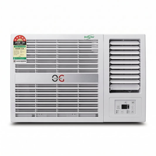 O.G ELECTRIC 1.5 Ton, 3 Star, Inverter Window AC (Copper, 4-in-1 Adjustable Mode, 2025 Model, AXG183IOG, White)