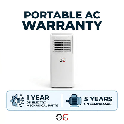Portable AC unit with warranty 5 year on compressor